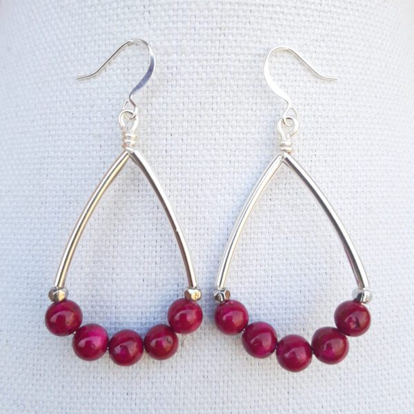 Raspberry Riverstone Teardrops