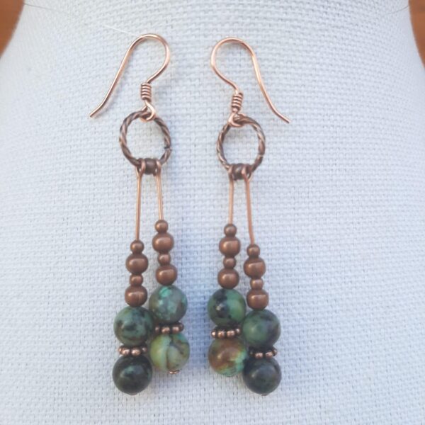 African Turquoise & Antique Copper