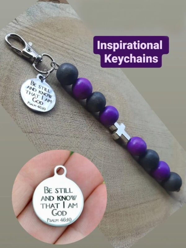 “Be Still & Know” Keychain