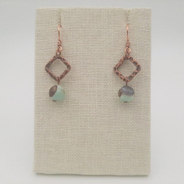 Aqua Ocean Antique Copper Diamond