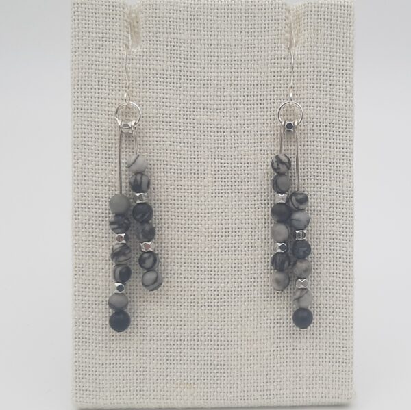 Black Silk Double Dangle