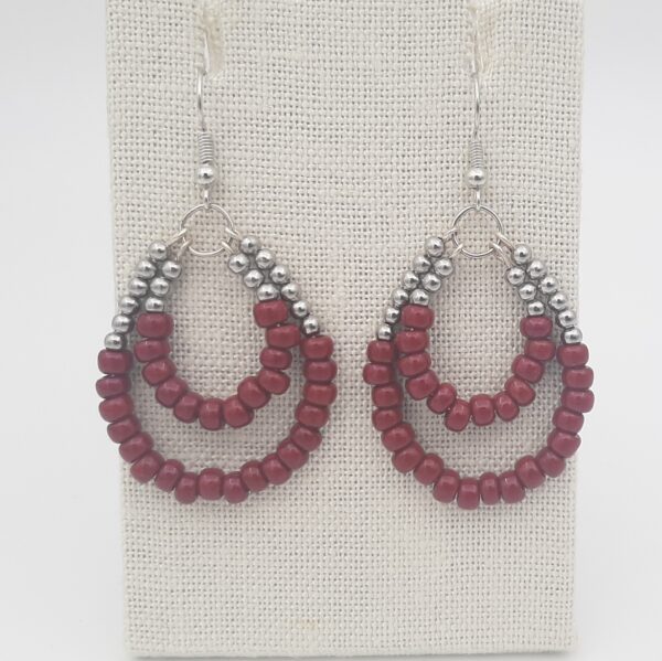 Maroon Double Teardrop