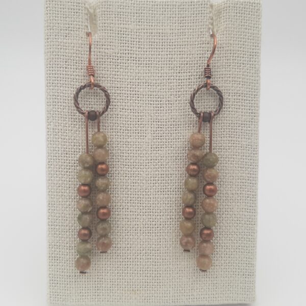 Autumn Jasper Double Dangle