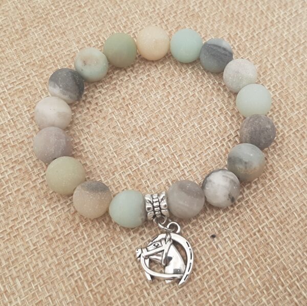 Amazonite Horse Charm